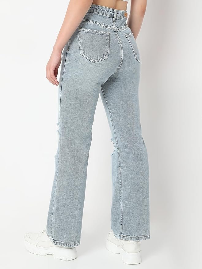 AKA CHIC High Rise Womens Flare Fit Jeans - Image 6