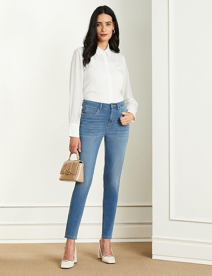 Women's Skinny 4-Way Stretch Jeans (Mid Rise | Ankle Length | Desk-to-Dinner) - Image 5