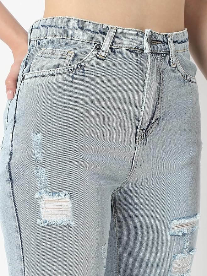 AKA CHIC High Rise Womens Flare Fit Jeans - Image 3