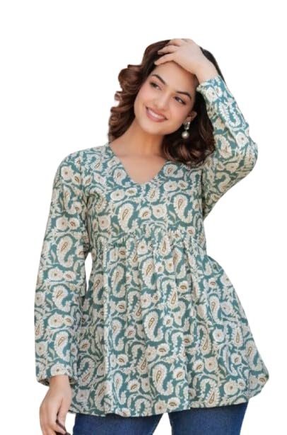 Stylish Floral Printed Tops for Girls and Women