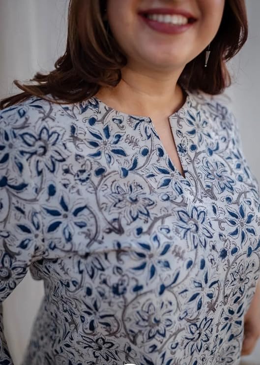 SANGOURI Stylish Rayon Printed Short Kurta for Women - Image 4