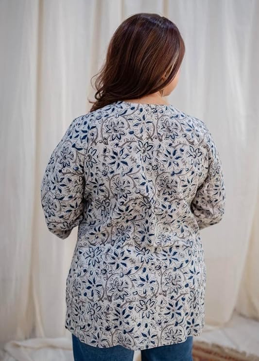 SANGOURI Stylish Rayon Printed Short Kurta for Women - Image 6